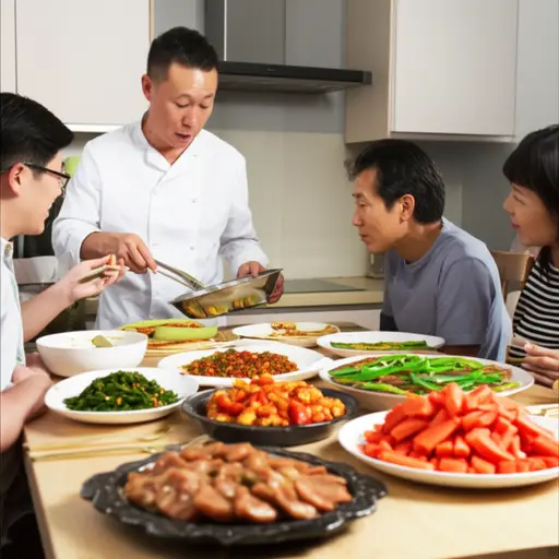 他为我们做了一顿丰盛的大餐。