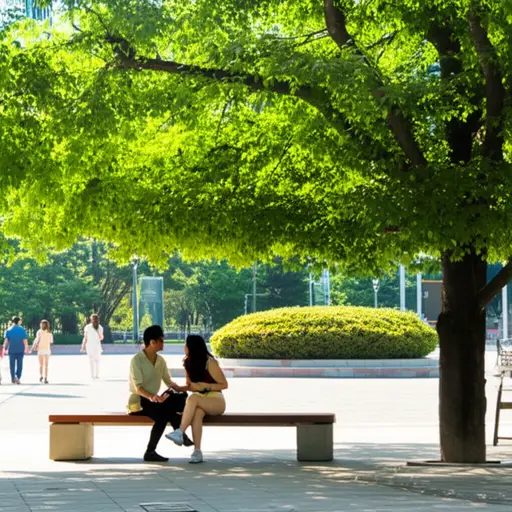 那是去年夏天，我在公园和某人有一次随意的会面。