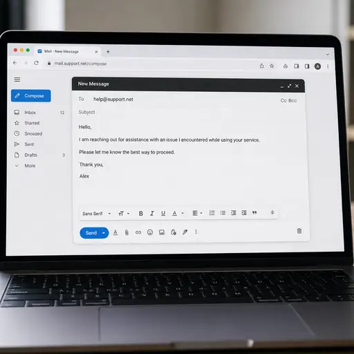 将您的查询发送至 help@support.net。
