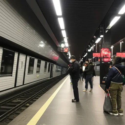 请在地铁站台等候。