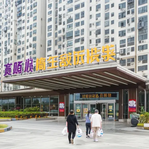 这家新超市对当地居民来说非常方便。