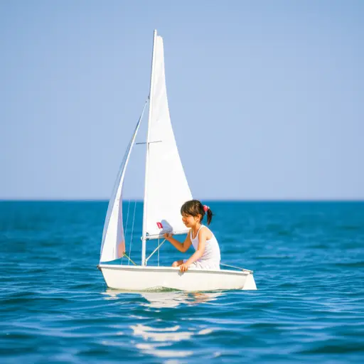 她从小就喜欢帆船运动。