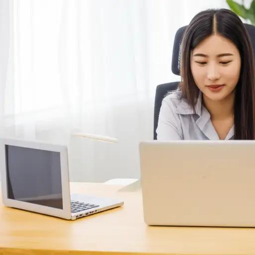 她买了一台新笔记本电脑来替换她的旧电脑。