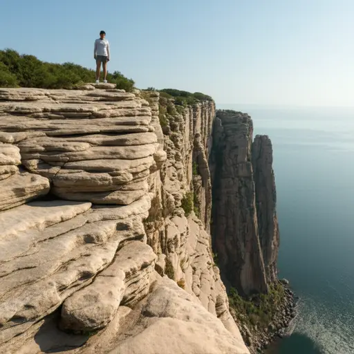 离悬崖边缘远点。