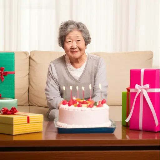 我祖母今天六十岁了。