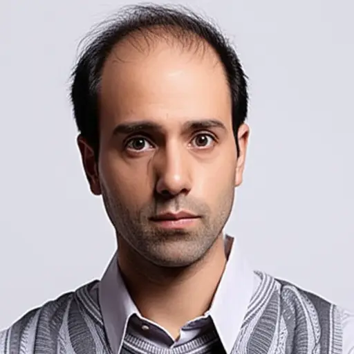 他二十岁时就已经开始秃头了。