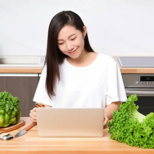 她写博客分享健康烹饪。