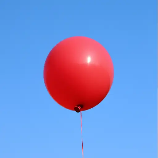 我买了一个红色的气球。