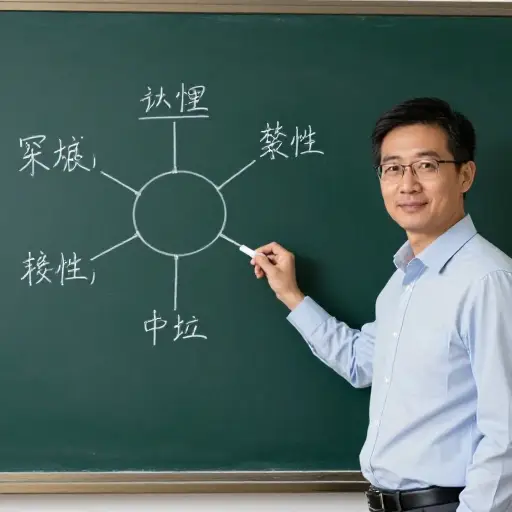 教授巧妙地将各种论点编织成一个连贯的脉络。