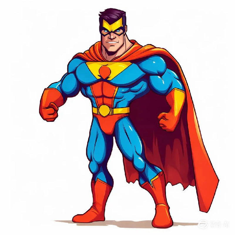 他又高又强壮。