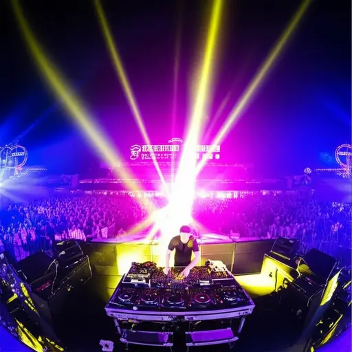 我最喜欢的音乐节目主持人昨晚在音乐节上表演了。