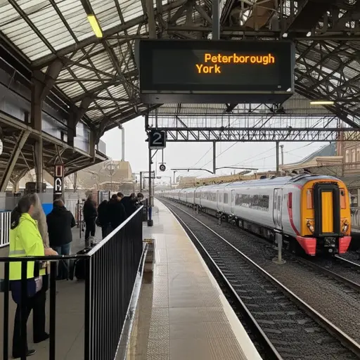 在彼得伯勒换乘去约克。