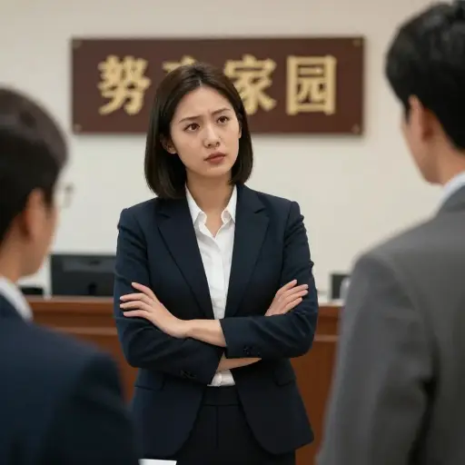 她坚持要见她的律师。