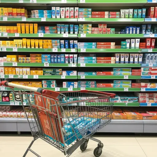 别忘了在商店买牙膏。