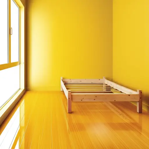 我打算把我的卧室漆成黄色。