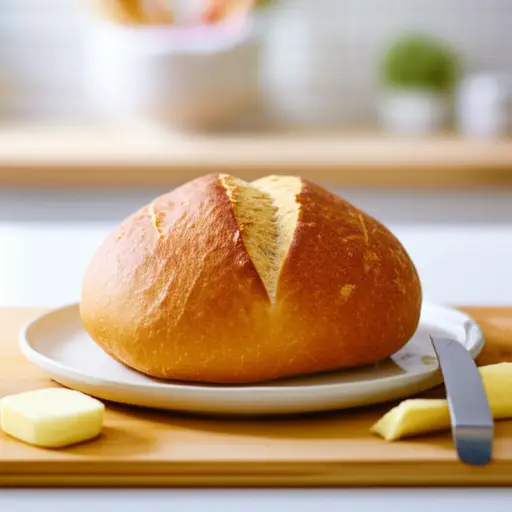 我喜欢在热面包上涂黄油。