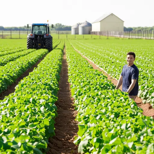 我对农业感兴趣，希望有一天能拥有一个农场。