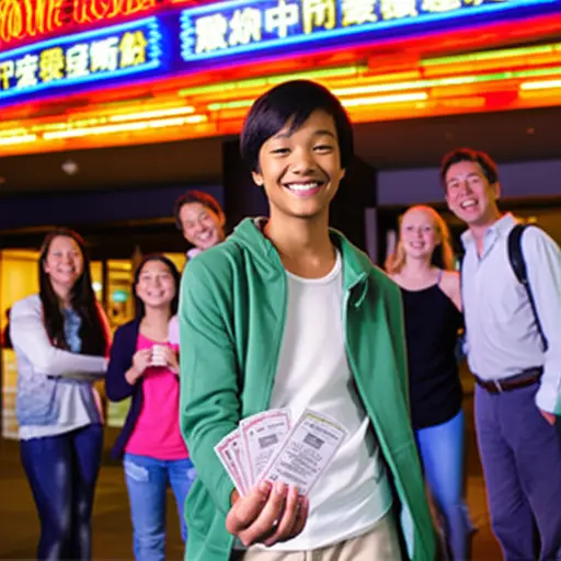 晚上情况更好，爸爸让我和朋友们去看电影，作为我数学取得好成绩的奖励。