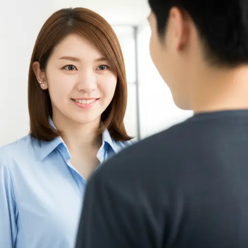 她转过身面对他。