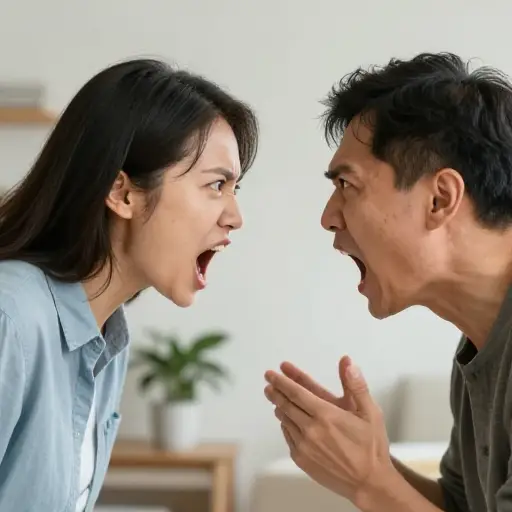 两个成年人 surely 本该知道不该这样声嘶力竭地互相喊叫。