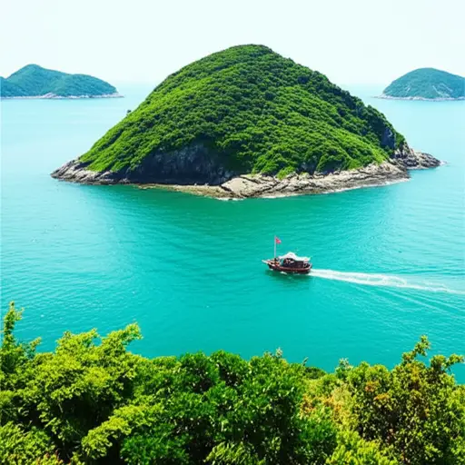 到达这座岛屿的唯一途径是乘船。