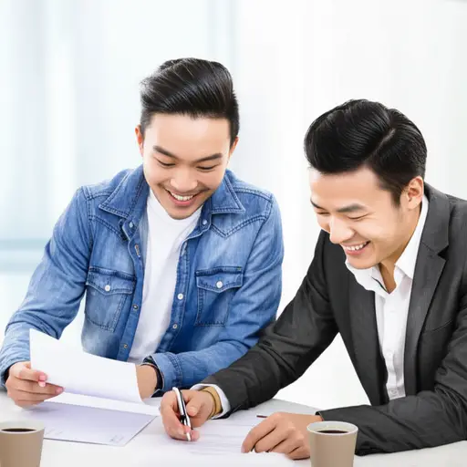 他和他的表亲合伙做生意。