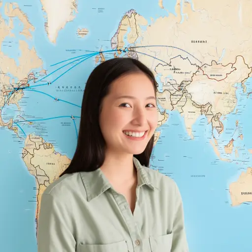 她最终实现了环游世界的抱负。