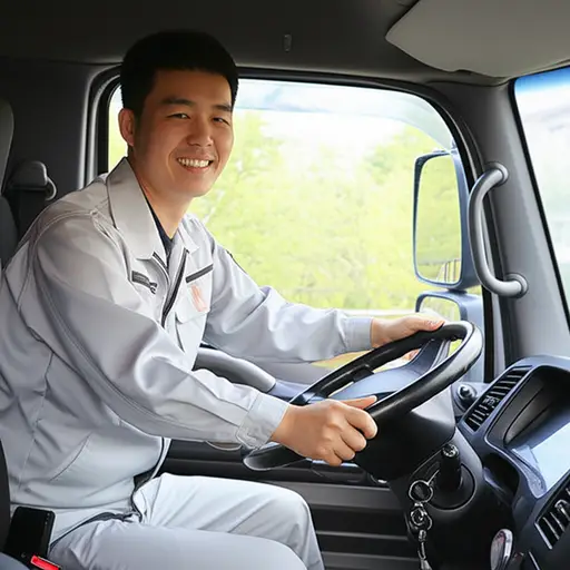 他是一名货车司机。