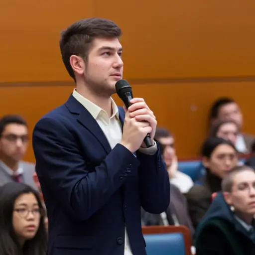 我紧张得说不出话。