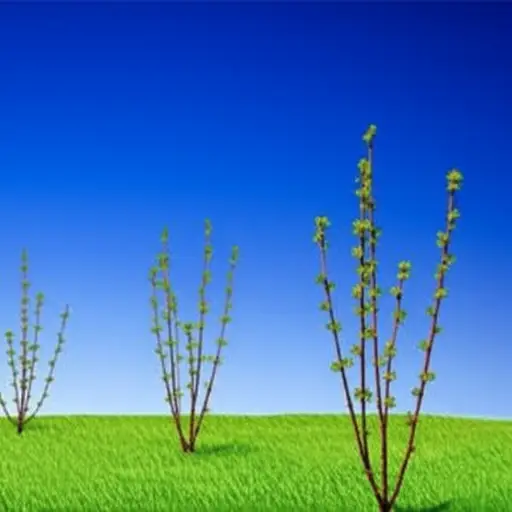 春天草是绿色的。