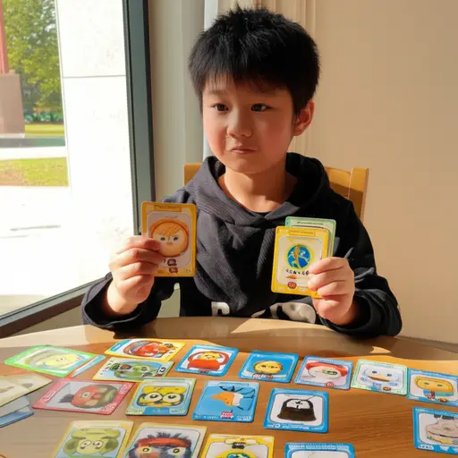 他只需要再有两张卡片就能集齐这一套了。