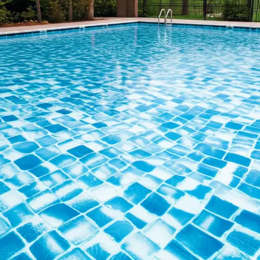 池子里装满了冰。