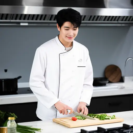 我想成为一名厨师。