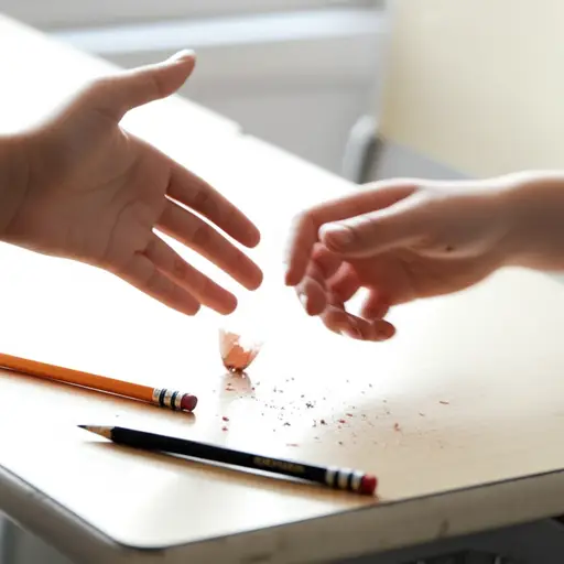 你能借我一块橡皮吗？我的用完了。