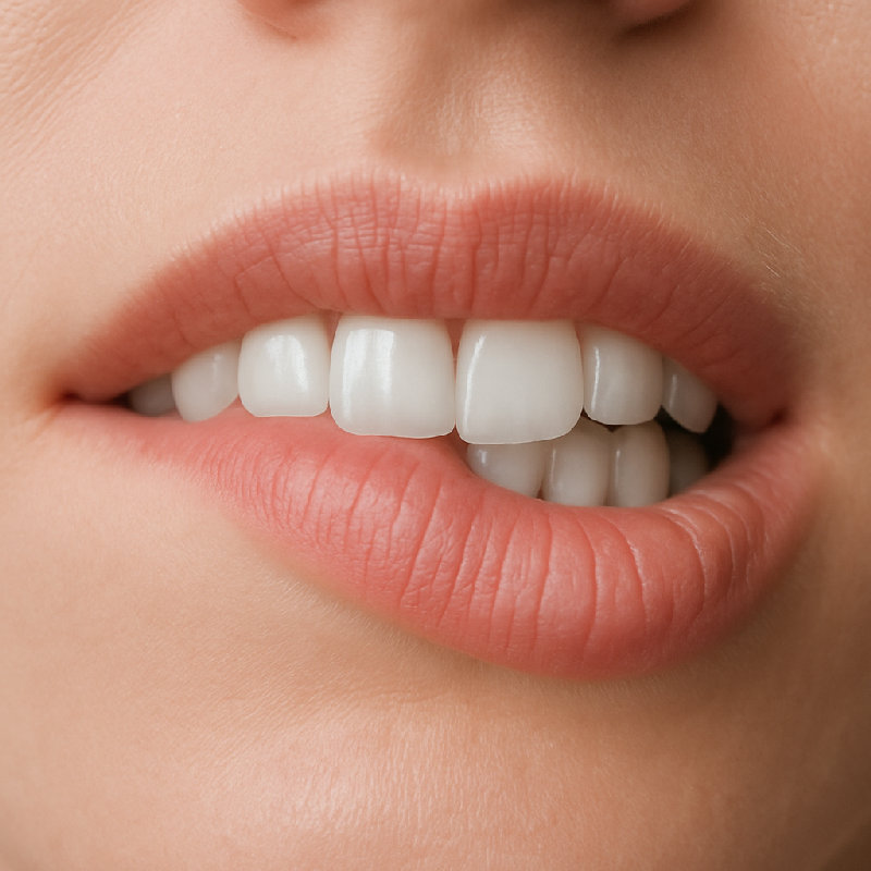 她紧张地咬了咬嘴唇。