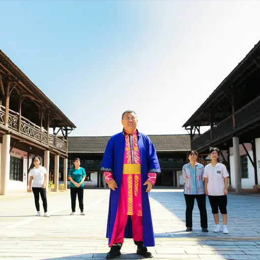 他在我们镇上是个出名的人物。