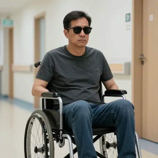 除了失明，他还面临着其他的健康挑战。