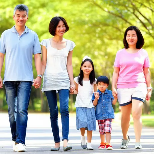 我和我的丈夫、两个姐妹以及一些侄女和侄子一起去了。