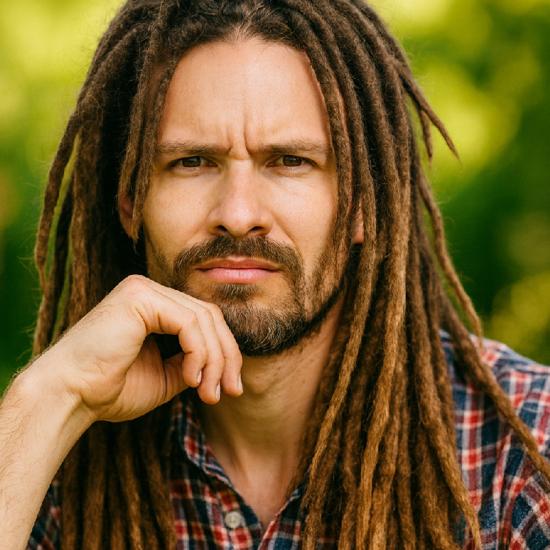 脏辫是一种独特的发型。