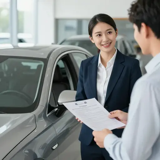 这位汽车经销商为二手车提供了保修。