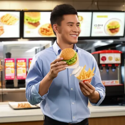 我有时会吃快餐，因为它很快。