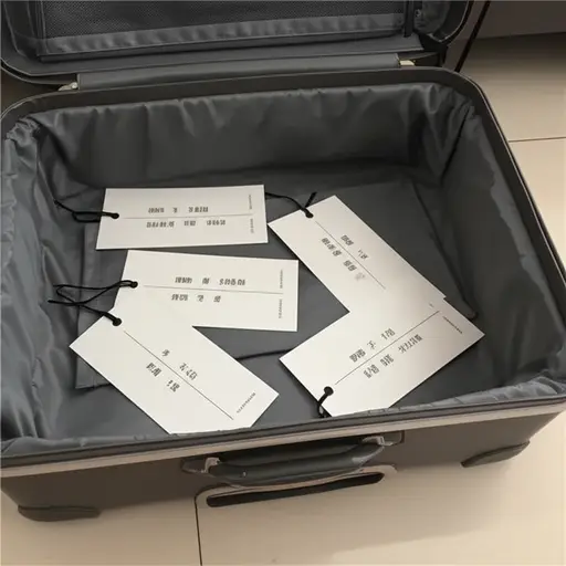 记得在行李箱上贴一些地址标签。