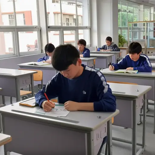 他在一所六年级学院学习。