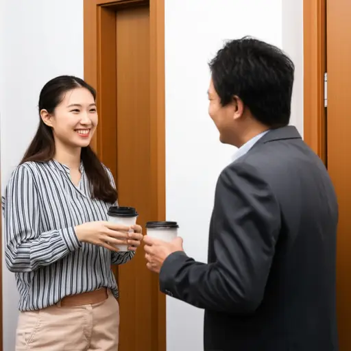 她很快就和她的新邻居交上了朋友。