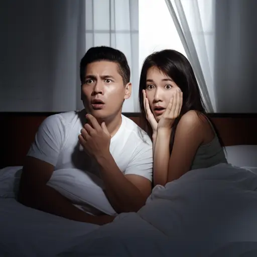 噪音在半夜把我们吵醒了。