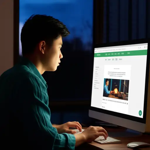 他昨天在博客上发表了评论。