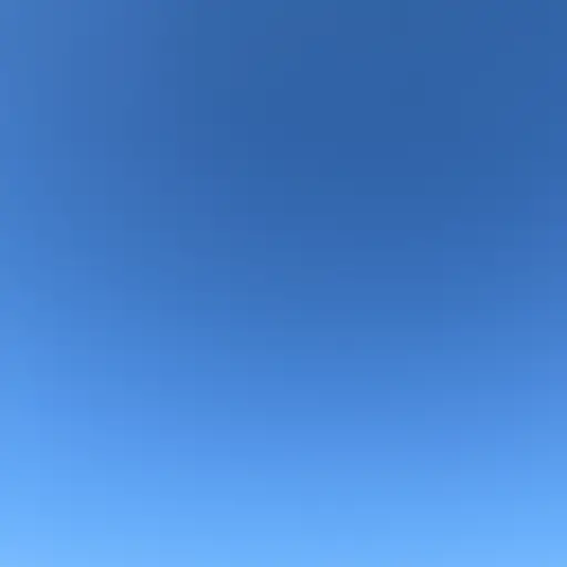 天空中万里无云。