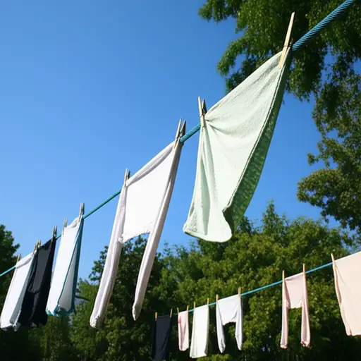 把衣服挂起来晾干。