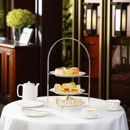 这家酒店每天供应传统的下午茶。