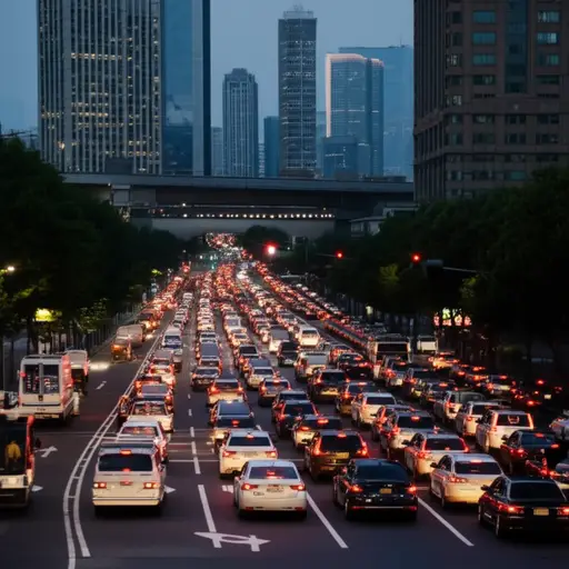 高峰时段经常导致市中心交通堵塞。